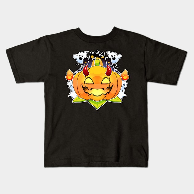 Halloween Party Kids T-Shirt by mihimax